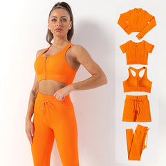 Stylish tracksuit and yoga set for women, perfect for workouts or casual wear.