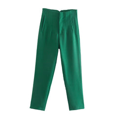 TRAF 2022 Pencil Women Pants 28 Color High Waist Pants for Women White Black Streetwear Woman Trousers Summer Office Wear Pants.
