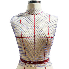 Stylish fishnet crop tops ideal for trendy outfits, blending casual elegance with a modern flair in fashion.