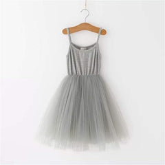 Black Sling Solid Color Tutu Ball Gown for Birthday.