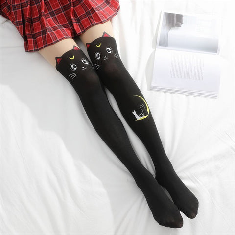 Goth fishnet tights featuring intricate patterns, perfect for adding an edgy flair to any outfit.