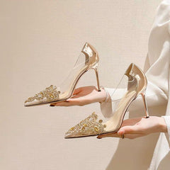 Elegant stiletto wedding shoes designed for grace and comfort on your special day.