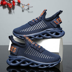 Breathable sports shoes designed for comfort and performance during athletic activities.