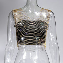 Stylish fishnet crop tops ideal for trendy outfits, blending casual elegance with a modern flair in fashion.