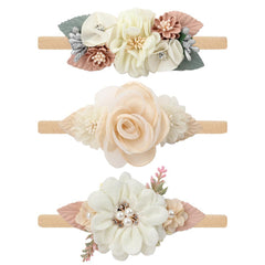 Lovely Lace Artificial Flower Headband Newborn Headband for Baby Girl.