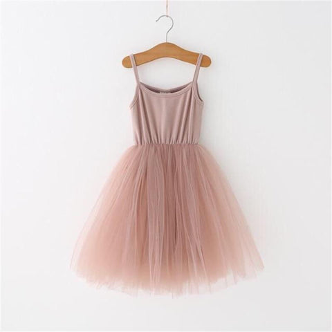 Black Sling Solid Color Tutu Ball Gown for Birthday.