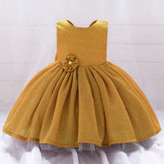 Summer  Elegant Sequin 1st Birthday Dress Toddler Girl Clothes For Kids Clothing Baptism Princess Party Costume Backless Prom.