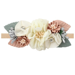 Lovely Lace Artificial Flower Headband Newborn Headband for Baby Girl.