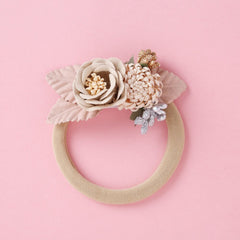 Lovely Lace Artificial Flower Headband Newborn Headband for Baby Girl.