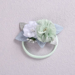 Lovely Lace Artificial Flower Headband Newborn Headband for Baby Girl.