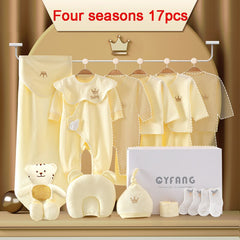 100% Cotton Kids Clothes Suit Unisex Infant Boys and Girls Clothing Set.