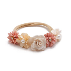 Lovely Lace Artificial Flower Headband Newborn Headband for Baby Girl.