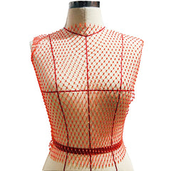 Stylish fishnet crop tops ideal for trendy outfits, blending casual elegance with a modern flair in fashion.