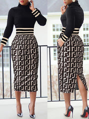 Elegant bodycon dress showcasing a fitted silhouette, perfect for formal occasions and stylish outings.
