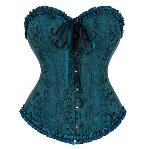 Sexy Bustier Women's Corset Lace Up Corset Top Boned Waist Trainer Lingerie Body Shaper Plus Size Bodices and Corsets for Women.