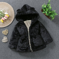 Winter Faux Fur Newborn Baby Girl Clothes Warm Children's Thicken Jacket For Baby Girls Coats For Kids Clothing 2022 Baby Coats.